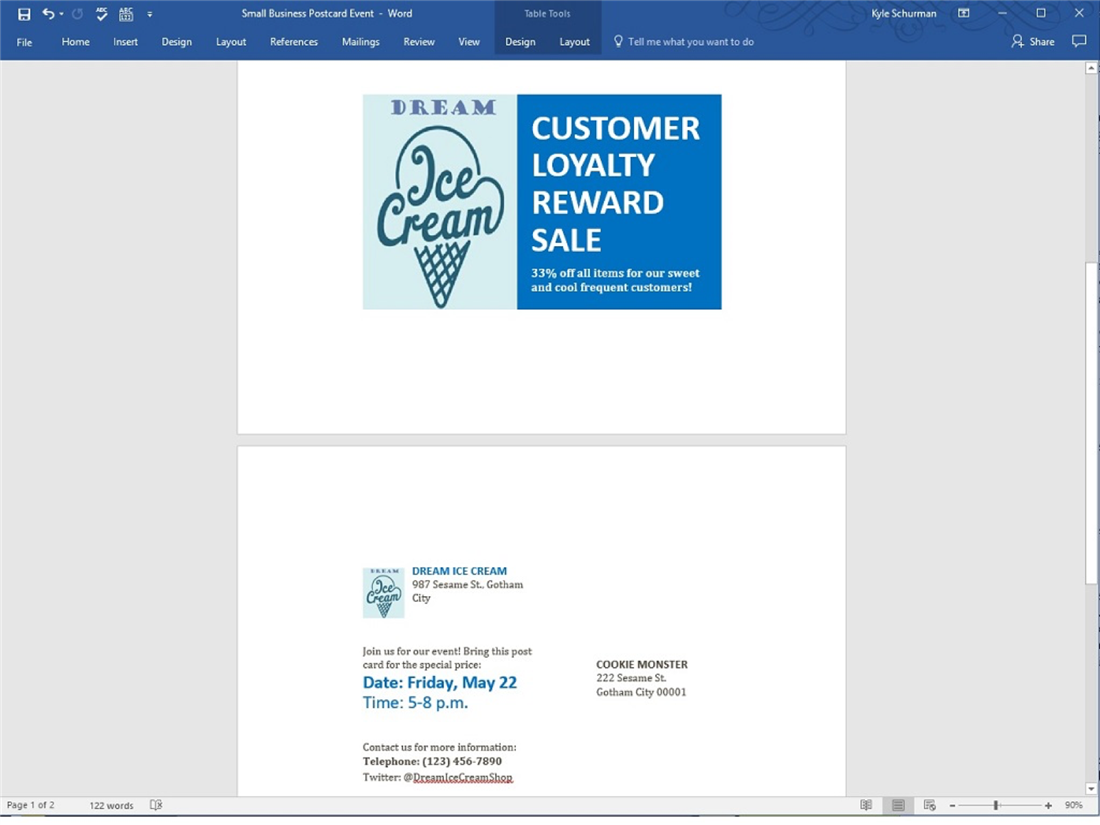 How to Make Postcards in Word