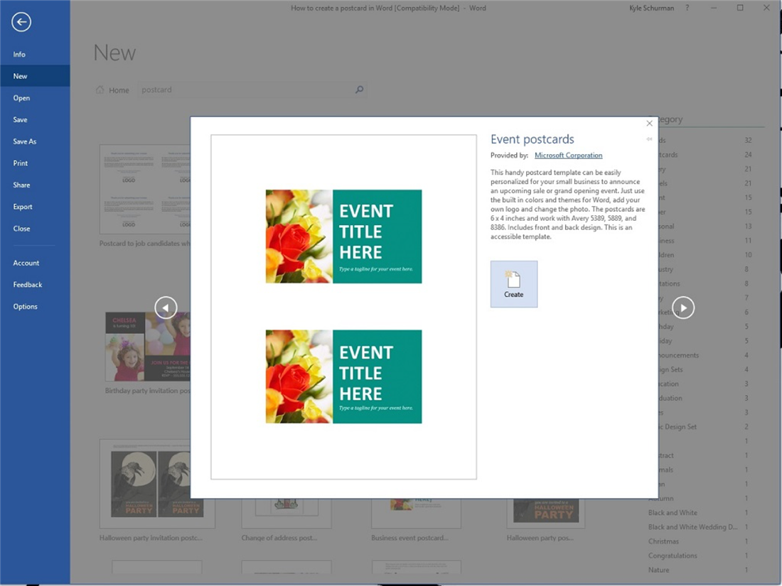 How to Make Postcards in Word