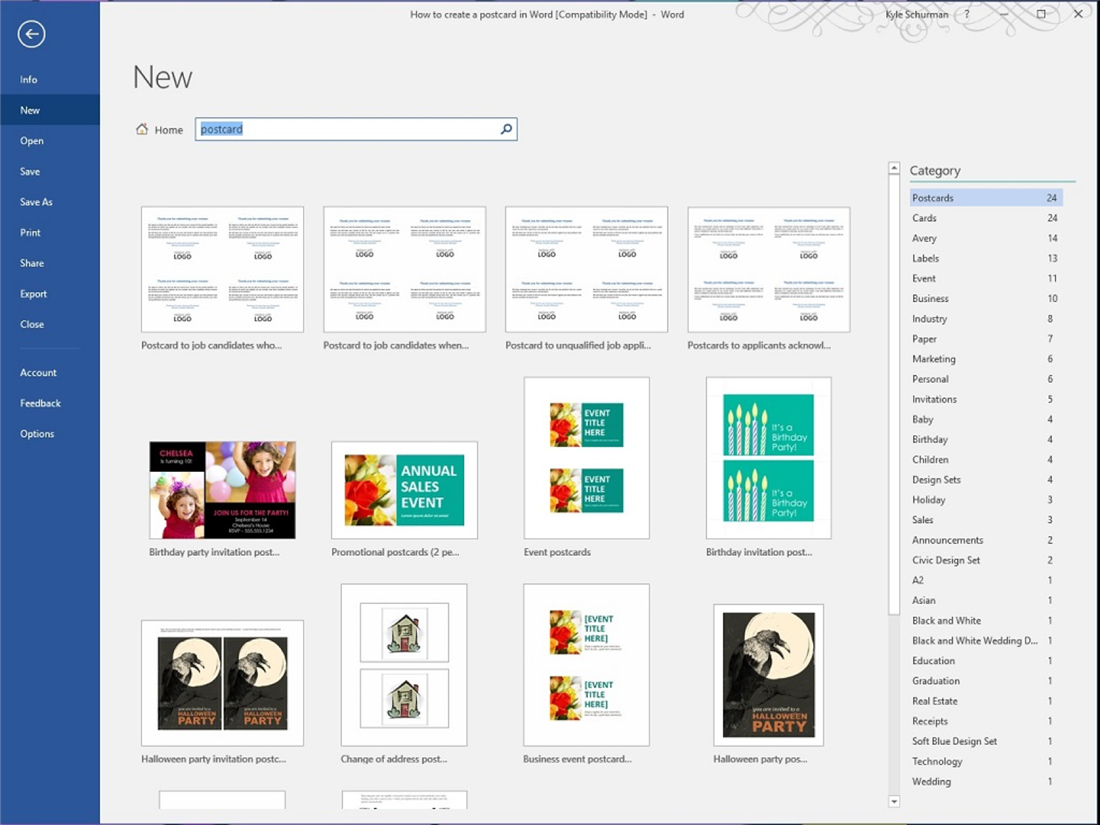 How to Make Postcards in Word