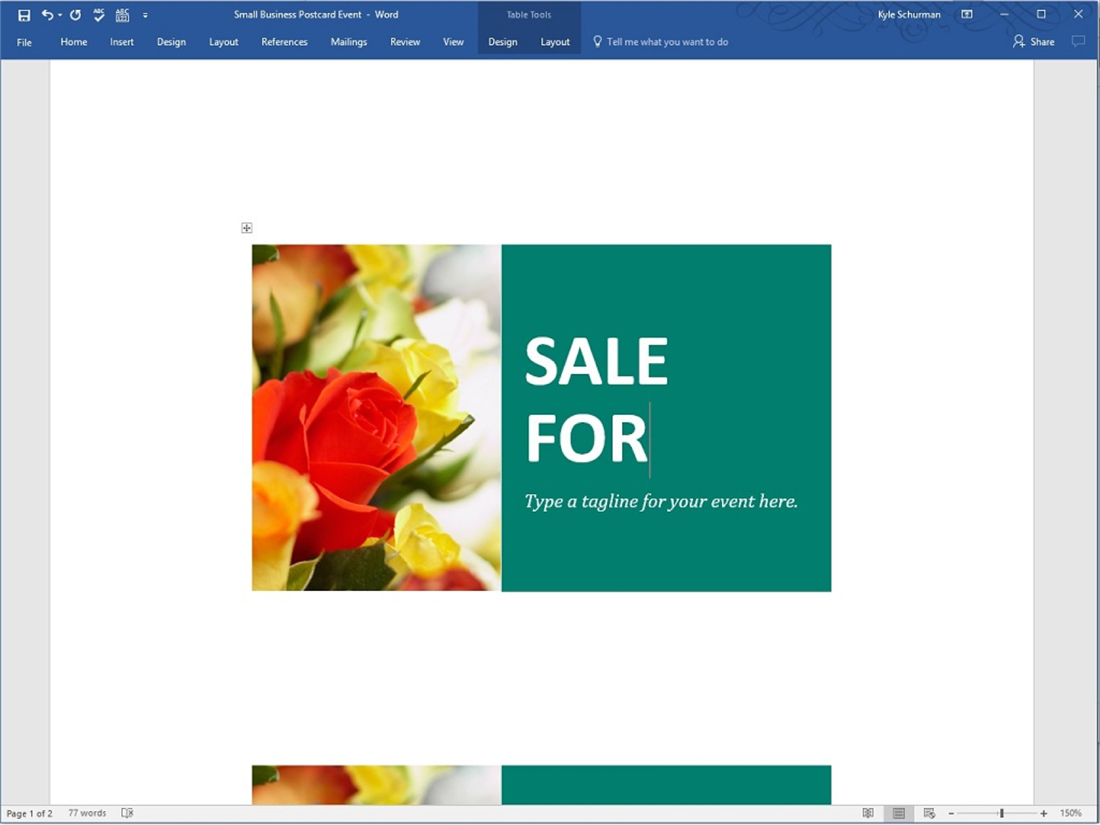How to Make Postcards in Word