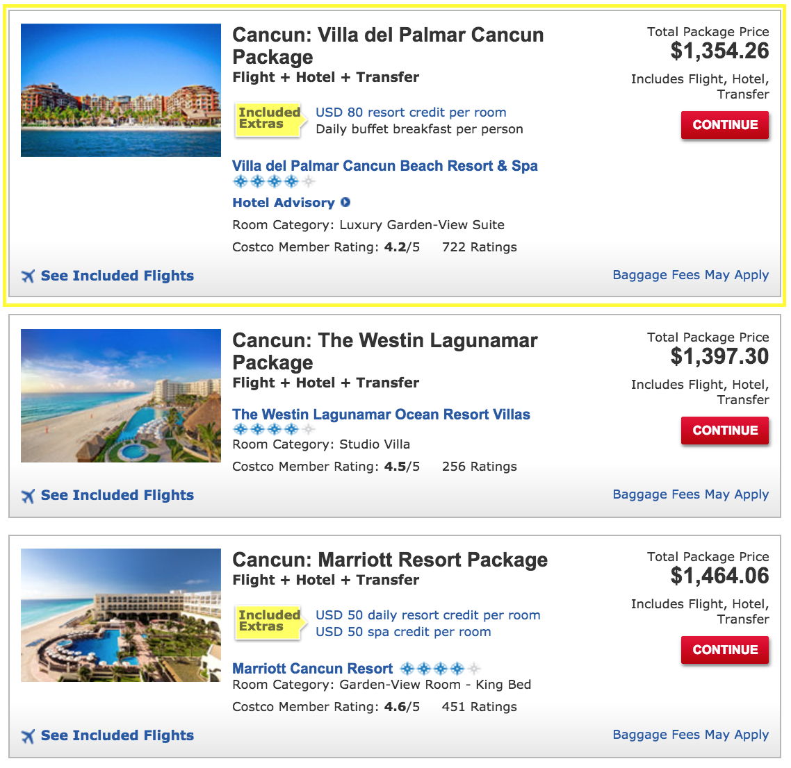 travel packages pay monthly