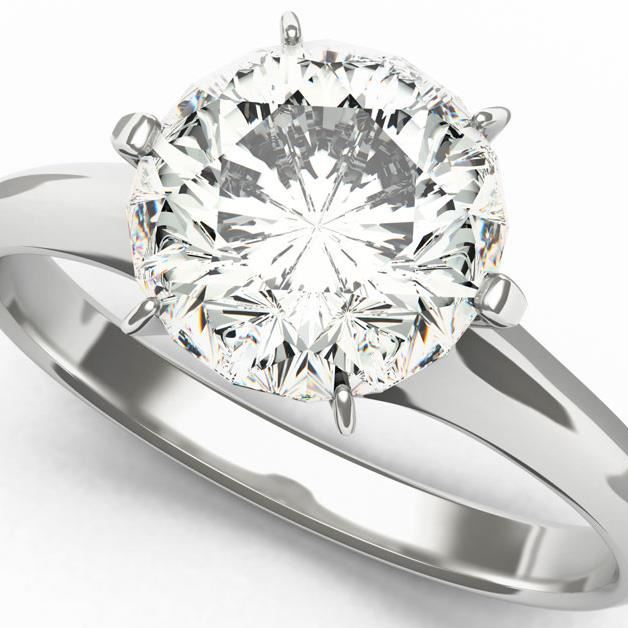 Diamond Engagement Ring 1/2 ct tw Princess & Round-cut 14K White Gold | Kay