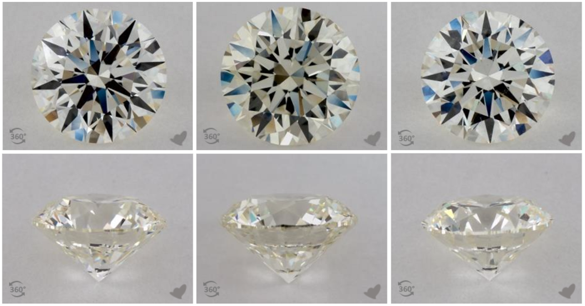 k color diamond in white gold