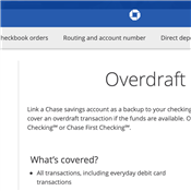What is Chase Overdraft Protection?