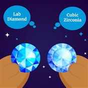 Lab Diamond vs Cubic Zirconia