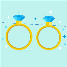 average ring size by height and weight female