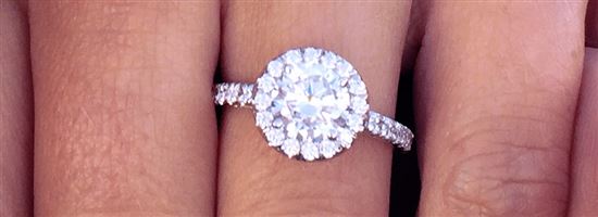Amazon.com: Huxindao Silver Plated Micro Pave Hand Simulation Diamond Rings  Zircon Ring Cubic Zirconia Promise Halo Engagement Wedding Band Ring for  Women (9)