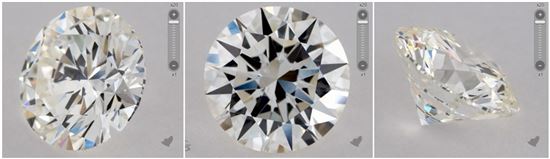 View each diamond from every angle. Screenshot from www.jamesallen.com View each diamond from every angle.