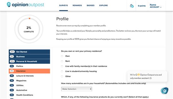 screenshot of opinion outpost