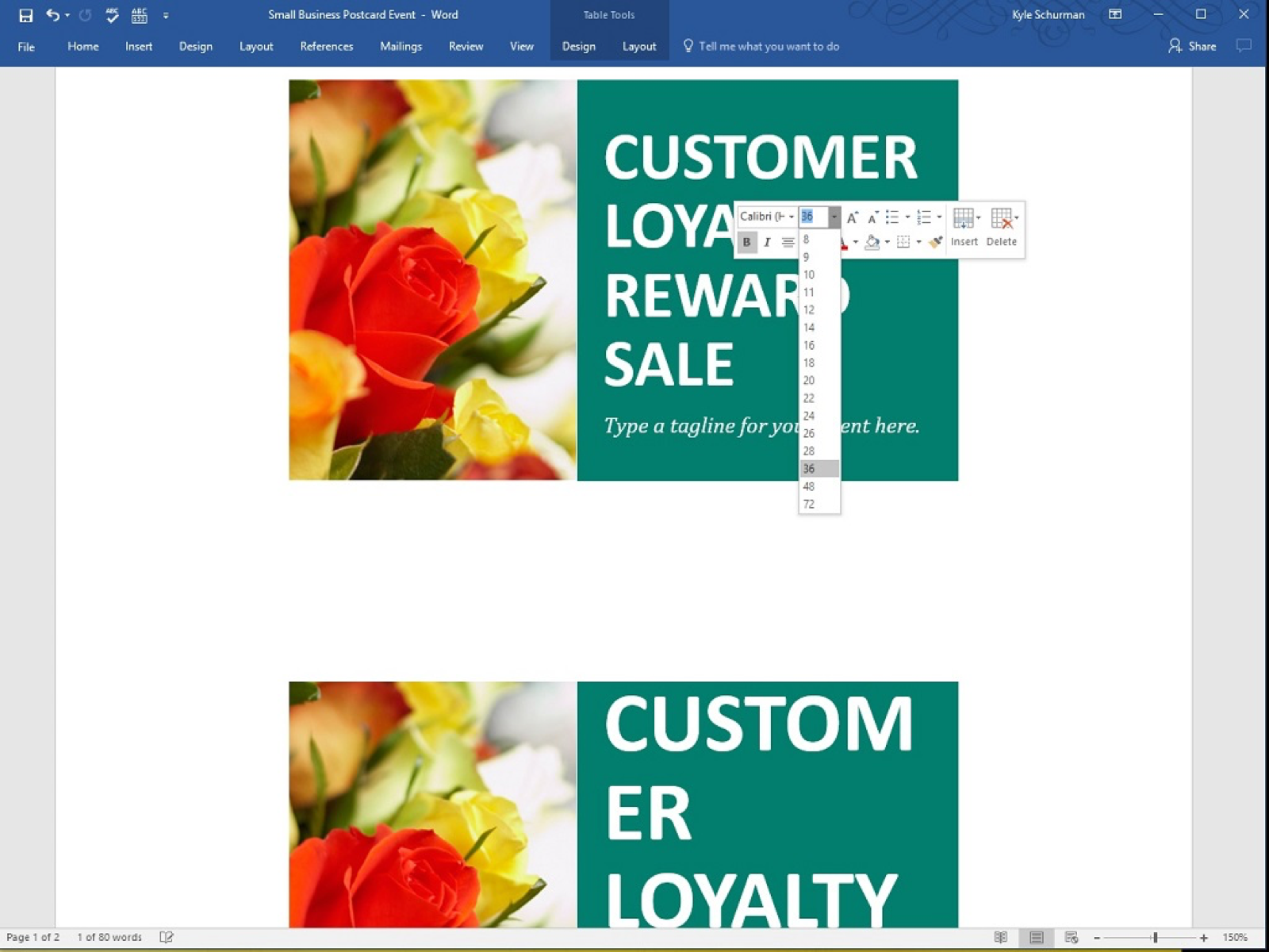 How to Make Postcards in Word