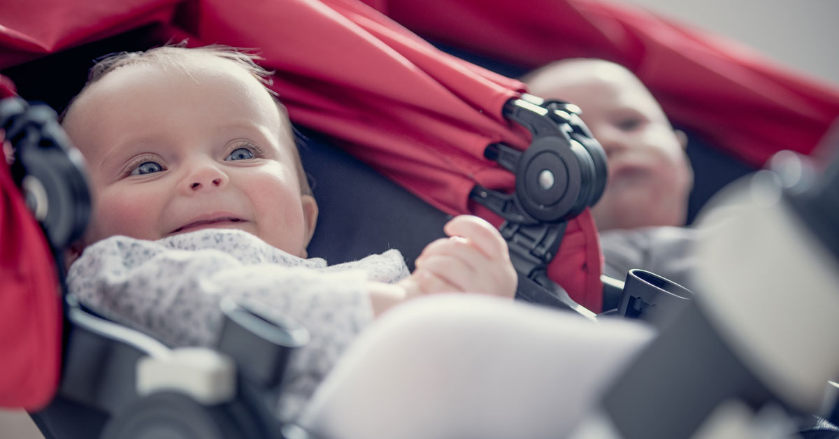 childcare two up tandem pram