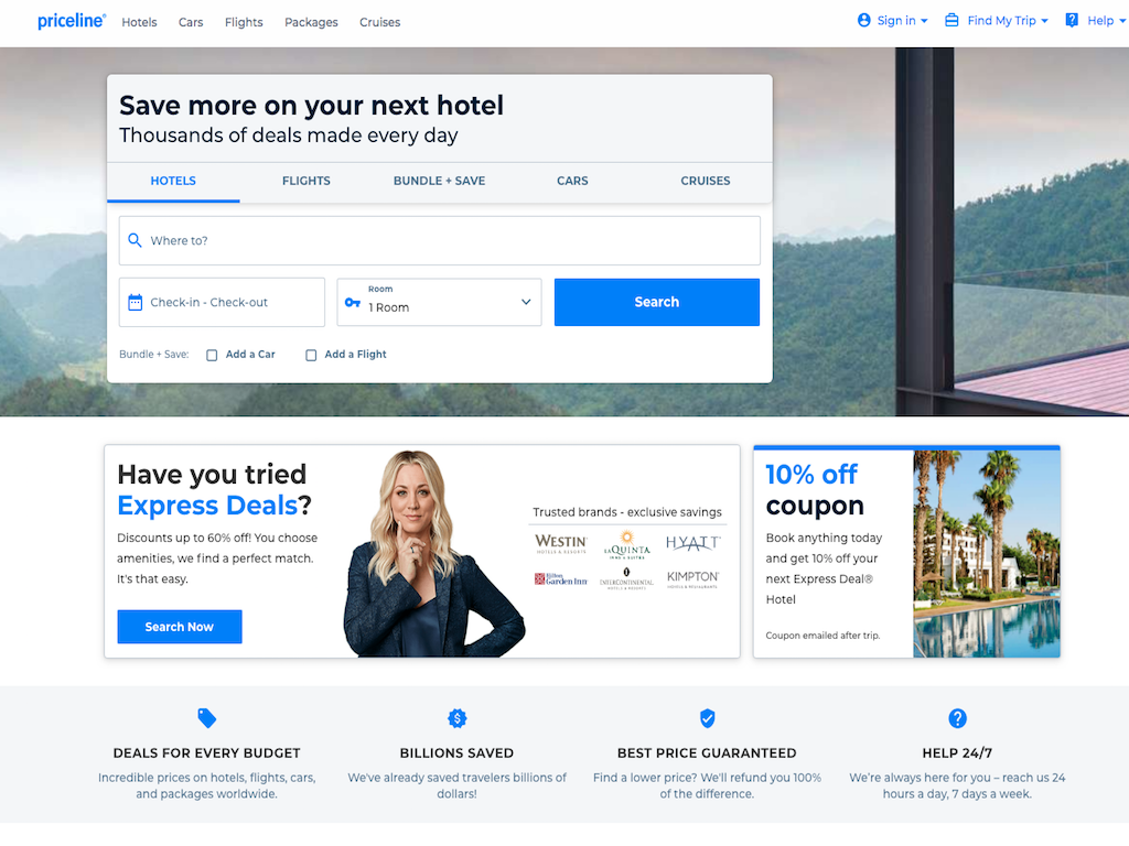 hotel booking sites pay on arrival