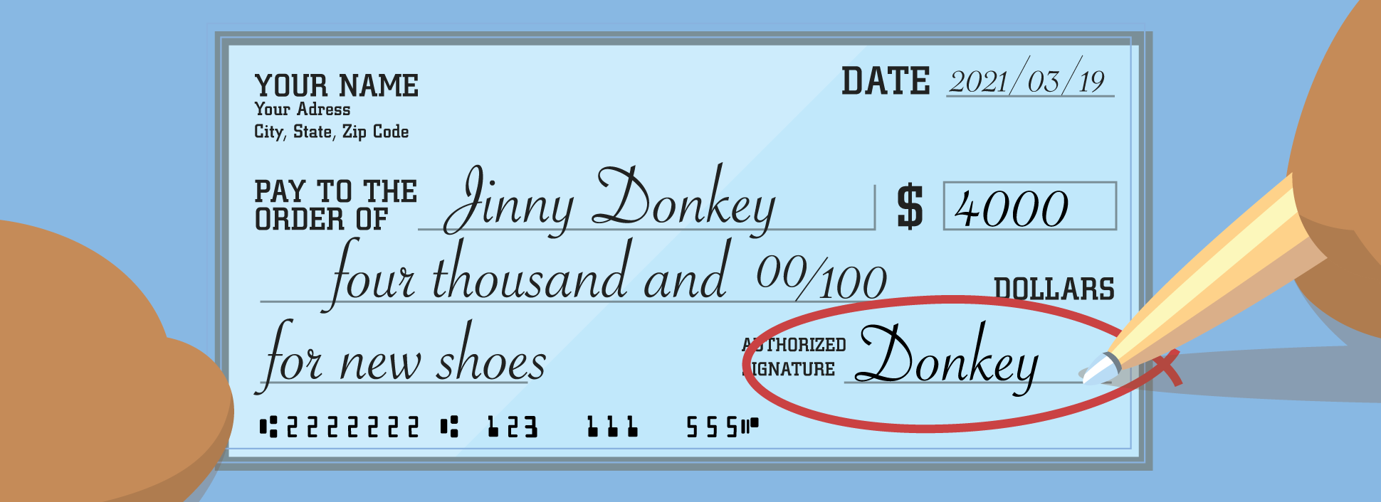 How to Write a Chase Check (with Example)