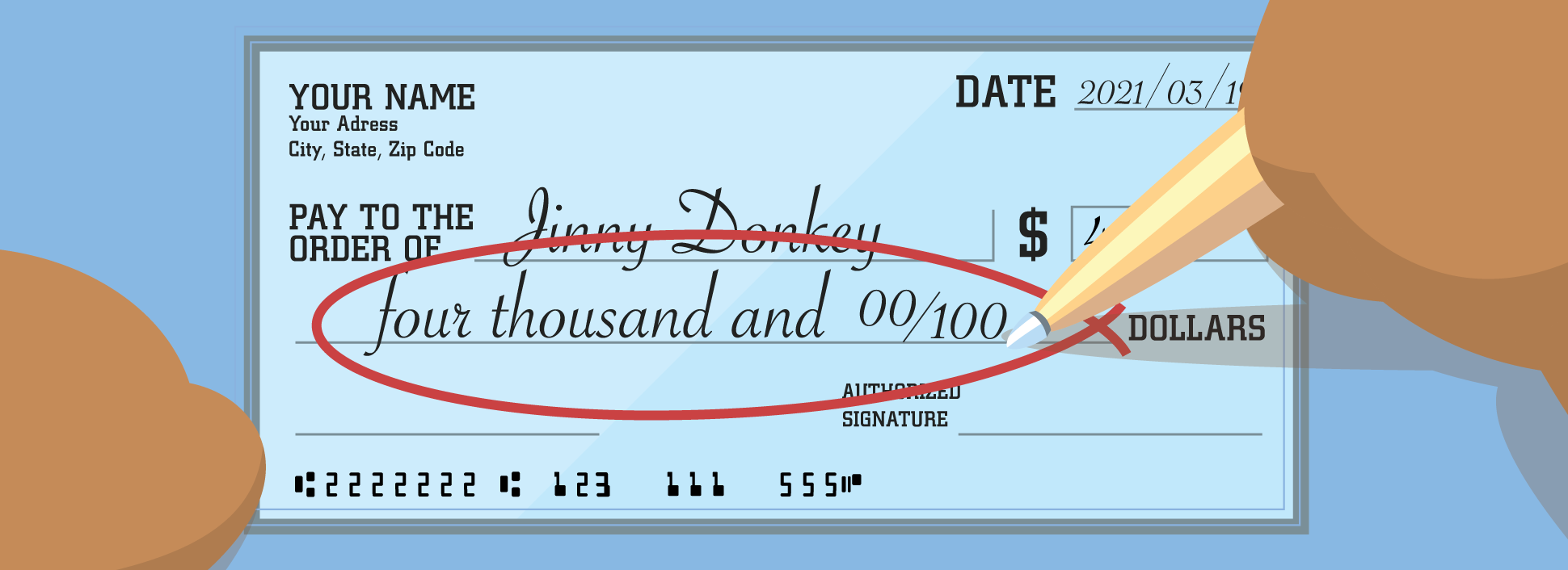 How to Write a Chase Check (with Example)