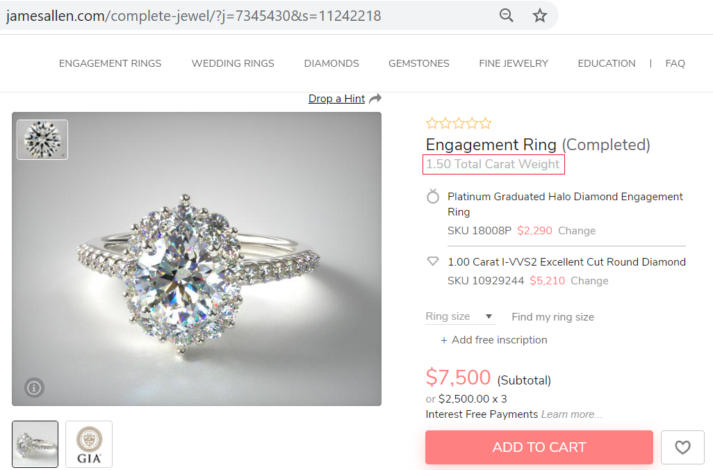 Diamond 1.50 Kt. Ring - jewelry - by owner - sale - craigslist